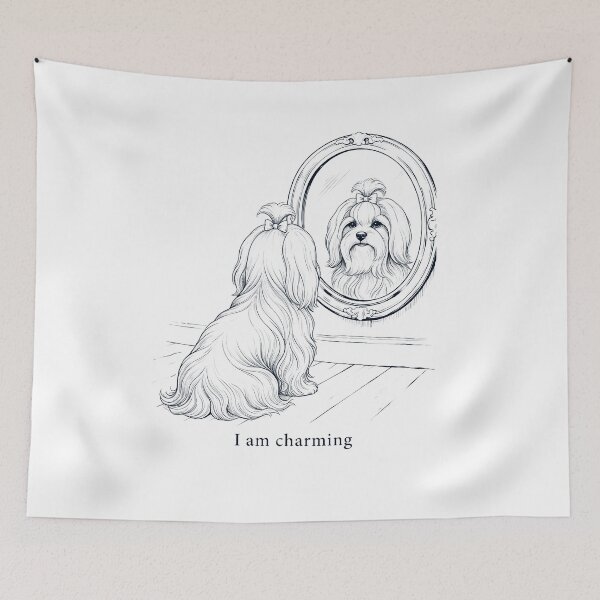 Item preview, Maltese I Am Charming Mirror Meme Dog Lover designed and sold by dian-rody-crest.