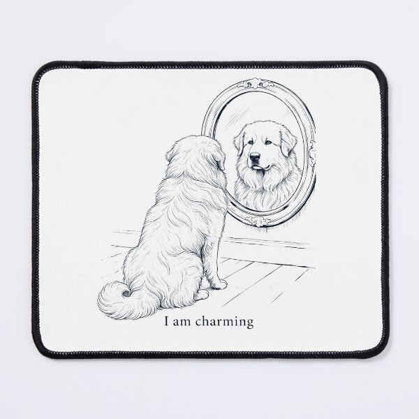 Item preview, Maremma Sheepdog I Am Charming Mirror Meme Dog Lover designed and sold by dian-rody-crest.