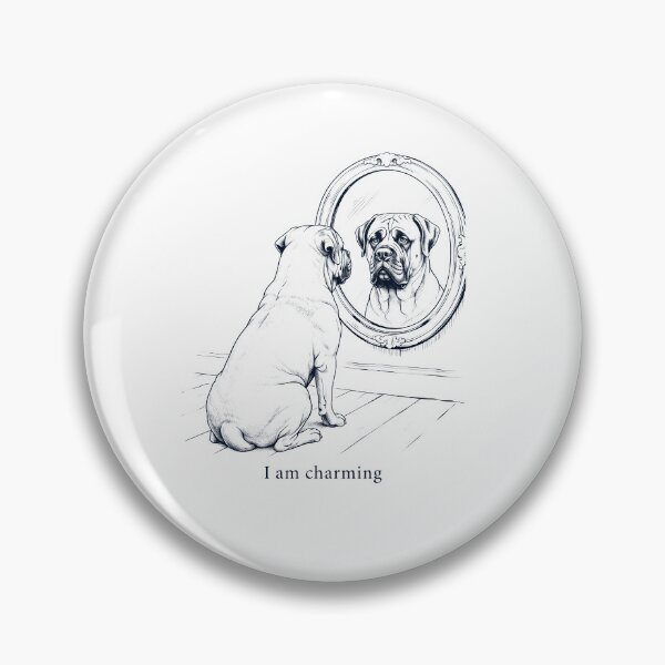 Item preview, Mastiff I Am Charming Mirror Meme Dog Lover designed and sold by dian-rody-crest.