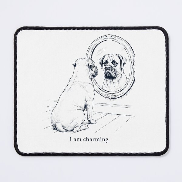 Item preview, Mastiff I Am Charming Mirror Meme Dog Lover designed and sold by dian-rody-crest.