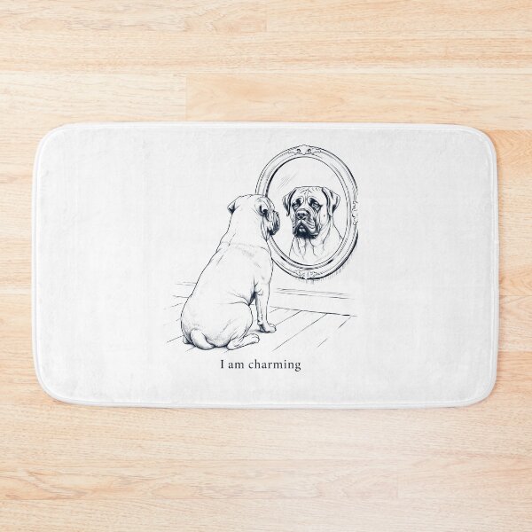 Item preview, Mastiff I Am Charming Mirror Meme Dog Lover designed and sold by dian-rody-crest.