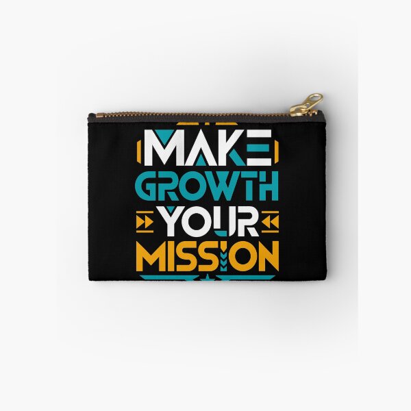 Item preview, Make Growth Your Mission Motivational Personal Growth Typography T-Shirt designed and sold by rejowan-arts.