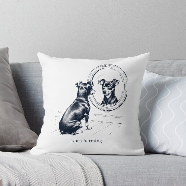 Item preview, Miniature Pinscher I Am Charming Mirror Meme Dog Lover designed and sold by dian-rody-crest.