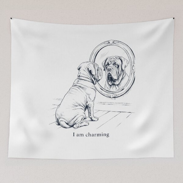 Item preview, Neapolitan Mastiff I Am Charming Mirror Meme Dog Lover designed and sold by dian-rody-crest.
