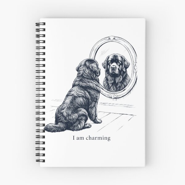 Item preview, Newfoundland I Am Charming Mirror Meme Dog Lover designed and sold by dian-rody-crest.