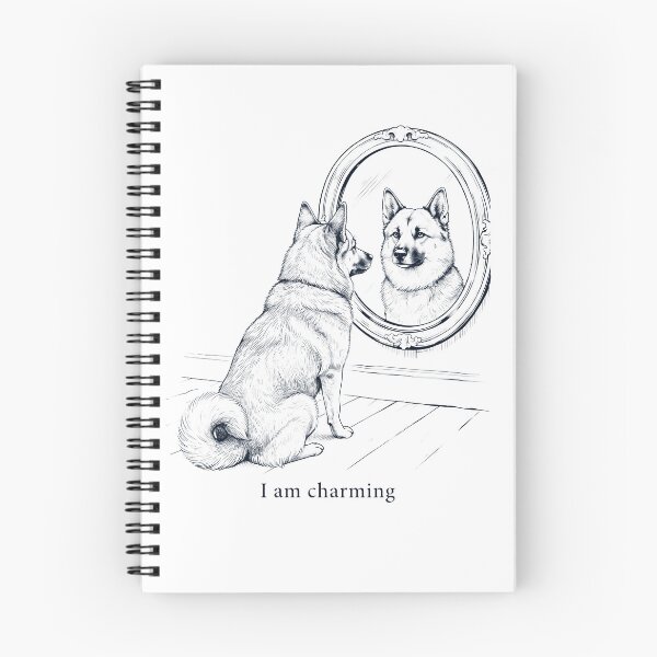 Item preview, Norwegian Buhund I Am Charming Mirror Meme Dog Lover designed and sold by dian-rody-crest.