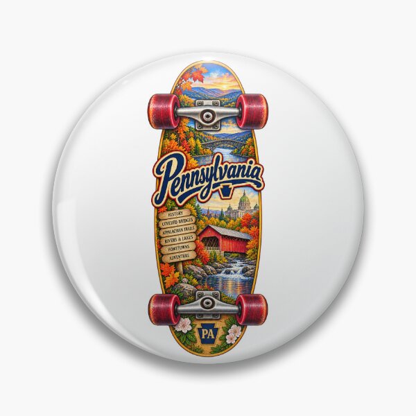 Item preview, Pennsylvania Gen X Skateboard designed and sold by Whimspired By Paxx.