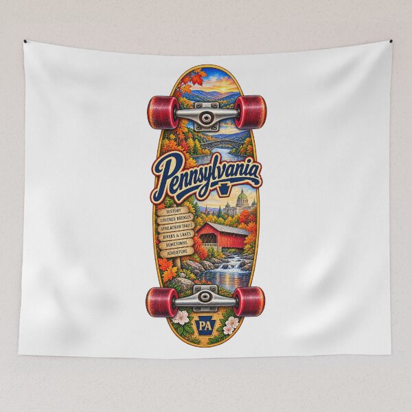 Item preview, Pennsylvania Gen X Skateboard designed and sold by Whimspired By Paxx.