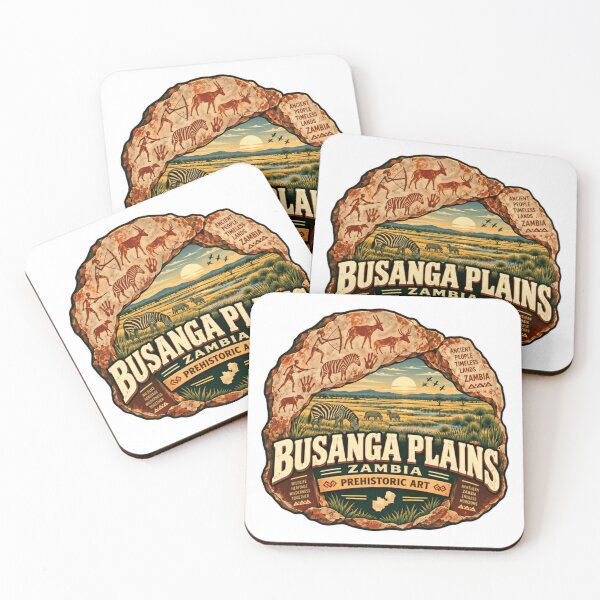 Item preview, Busanga Plains Zambia Prehistoric Art African Safari Travel Wildlife Souvenir designed and sold by Star3NowForMe.