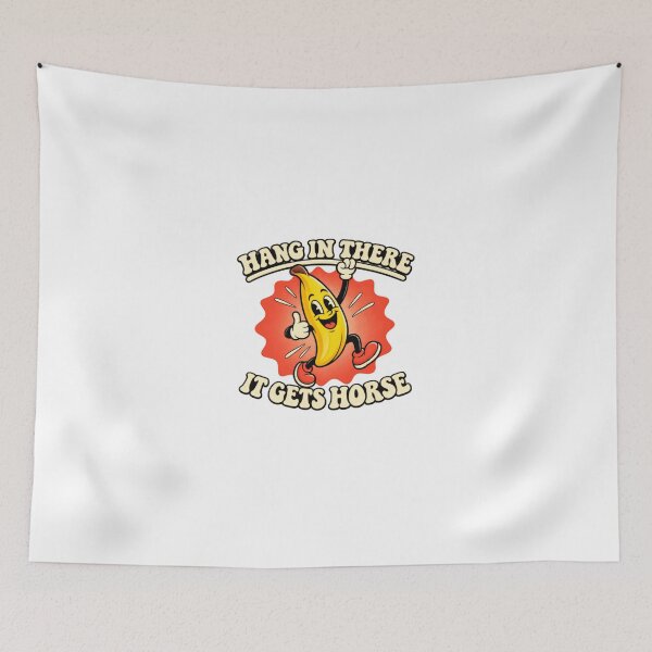 Item preview, Hang In There It Gets Horse Sarcastic Humor Anti Motivational Saying designed and sold by JonesFlora2025.