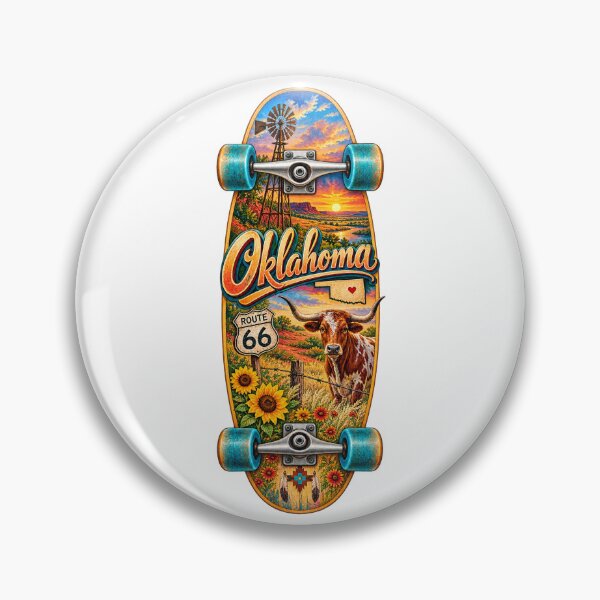 Item preview, Oklahoma Gen X Skateboard designed and sold by Whimspired By Paxx.