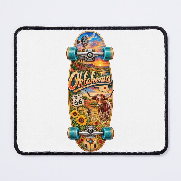 Item preview, Oklahoma Gen X Skateboard designed and sold by Whimspired By Paxx.