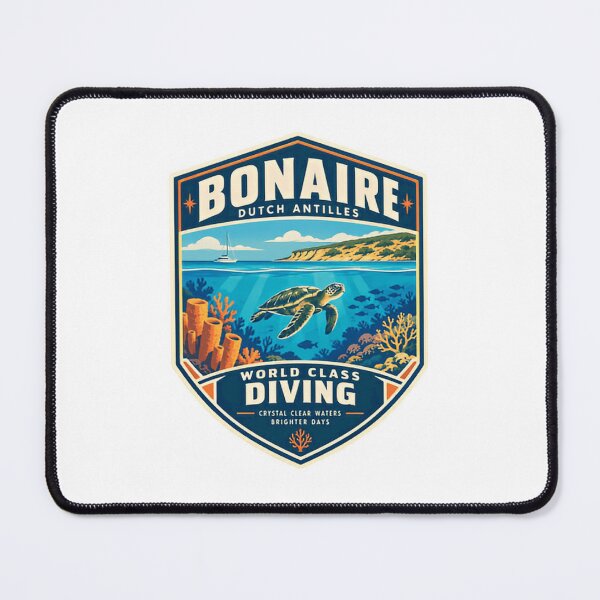 Item preview, Bonaire Dutch Antilles World Class Diving Crystal Clear Waters Brighter Days Caribbean Travel Diver Vacation Souvenir designed and sold by NeedForParks.