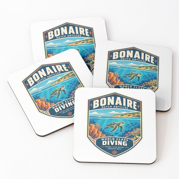 Item preview, Bonaire Dutch Antilles World Class Diving Crystal Clear Waters Brighter Days Caribbean Travel Diver Vacation Souvenir designed and sold by NeedForParks.