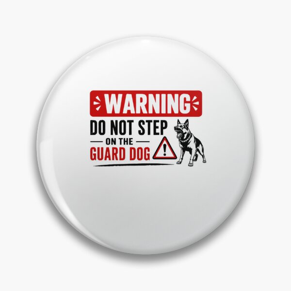 Item preview, Warning Do Not Step On The Guard Dog German Shepherd Owner K9 Lover designed and sold by RetroMini2026.