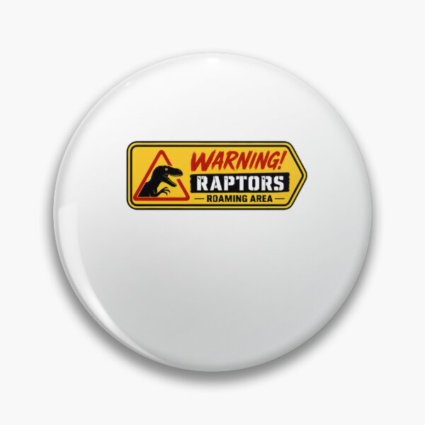 Item preview, Warning! Raptors Roaming Area Jurassic Dinosaur Fan designed and sold by RetroMini2026.