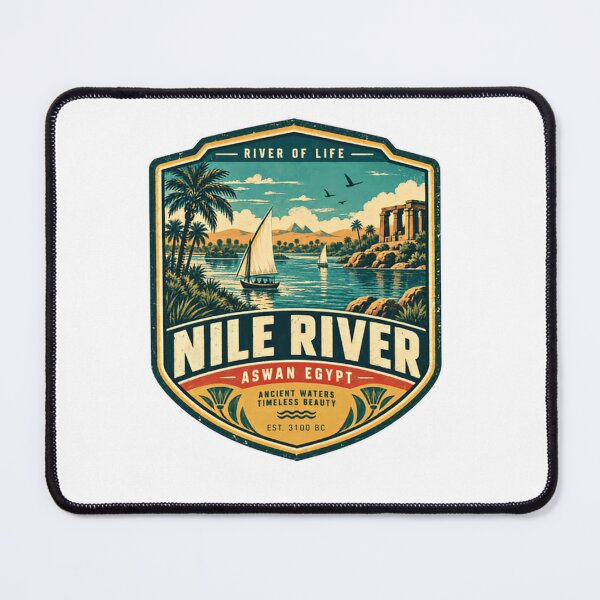 Item preview, Nile River Aswan Egypt River Of Life Ancient Waters Timeless Beauty Egyptian Travel designed and sold by SkeletonsDanger.