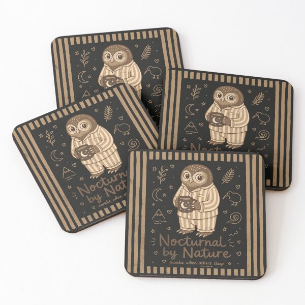 Item preview, Nocturnal by Nature Morepork Ruru NZ Bird designed and sold by MvuuStudio.