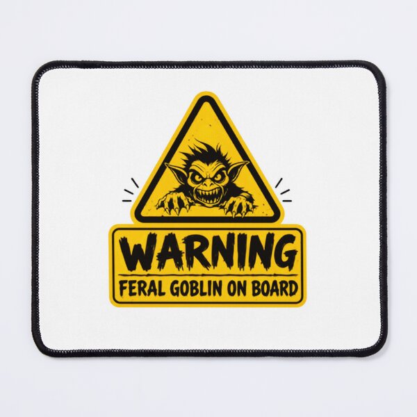 Item preview, Warning Feral Goblin On Board Funny Kid On Board Parent designed and sold by RetroMini2026.