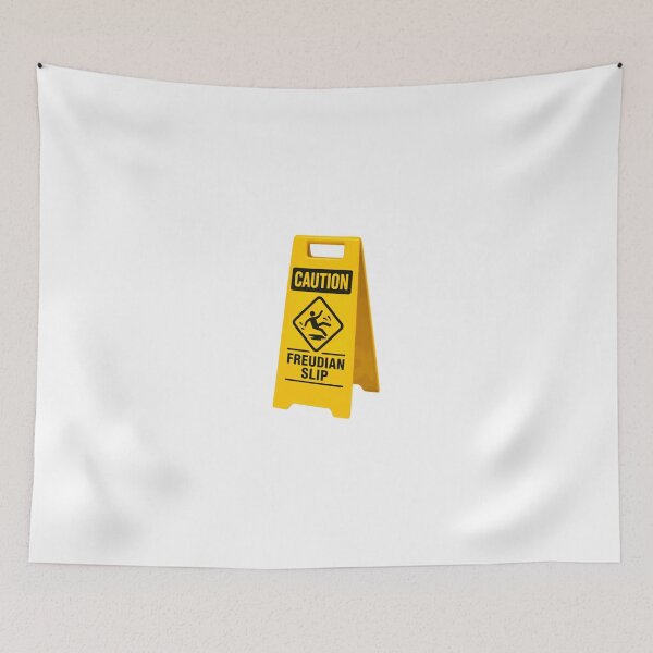 Item preview, Caution Freudian Slip Psychology Humor Psychologist Gift designed and sold by JonesFlora2025.