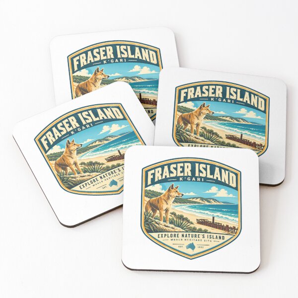 Item preview, Fraser Island K'Gari Explore Nature's Island World Heritage Site Dingo Australian Travel designed and sold by SkeletonsDanger.