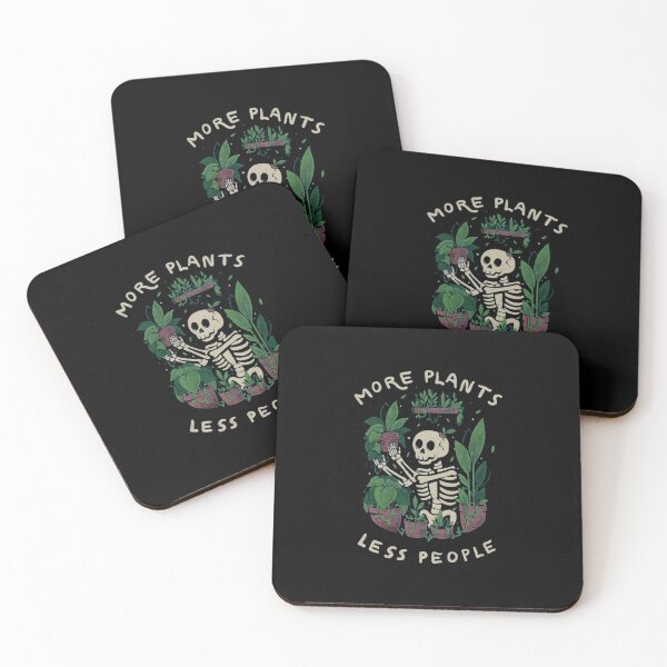 Item preview, More Plants Less People Sarcastic Skeleton Gardener Vibe designed and sold by uoncdru.