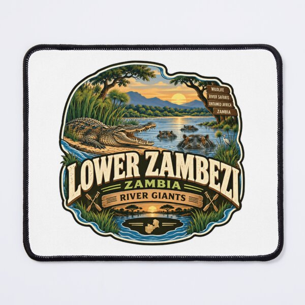 Item preview, Lower Zambezi Zambia River Giants African Wildlife Safari Traveler designed and sold by Star3NowForMe.