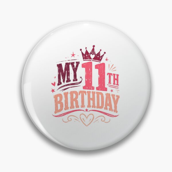 Item preview, My 11th Birthday Eleventh Birthday Girl Turning Eleven Celebration designed and sold by JonesFlora2025.