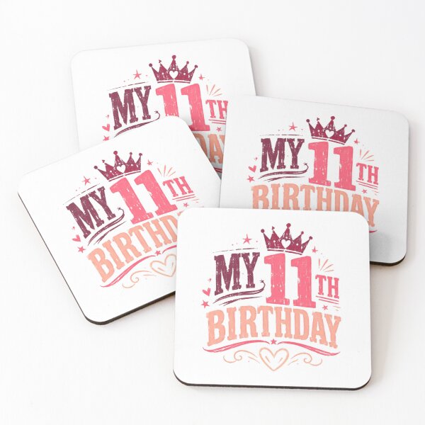 Item preview, My 11th Birthday Eleventh Birthday Girl Turning Eleven Celebration designed and sold by JonesFlora2025.