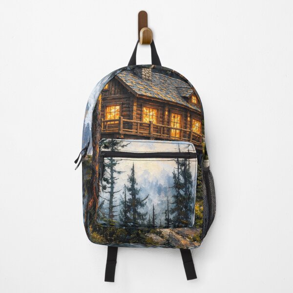 Item preview, Outdoorsy Cabin - Misty Mountain at Twilight Traditional Cabins designed and sold by scicilysimonee.