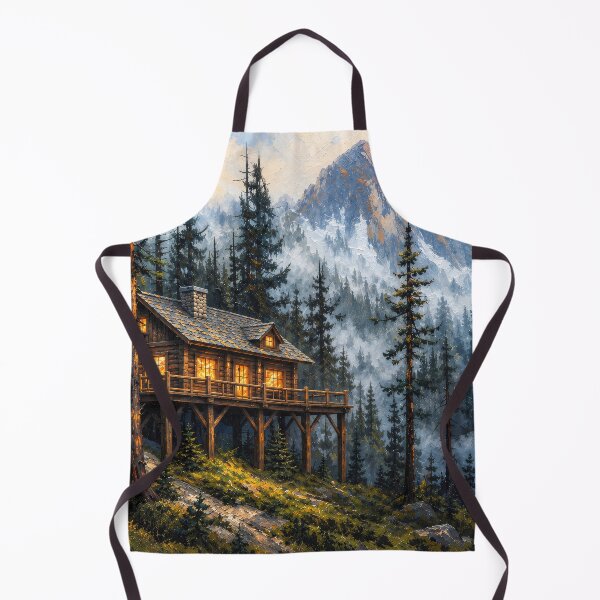 Item preview, Outdoorsy Cabin - Misty Mountain at Twilight Traditional Cabins designed and sold by scicilysimonee.