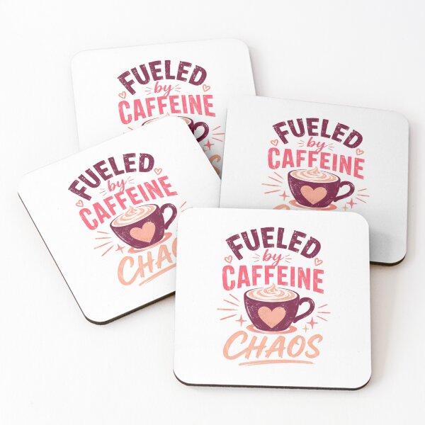Item preview, Fueled By Caffeine Chaos Coffee Lover Busy Parent Worker Student designed and sold by JonesFlora2025.
