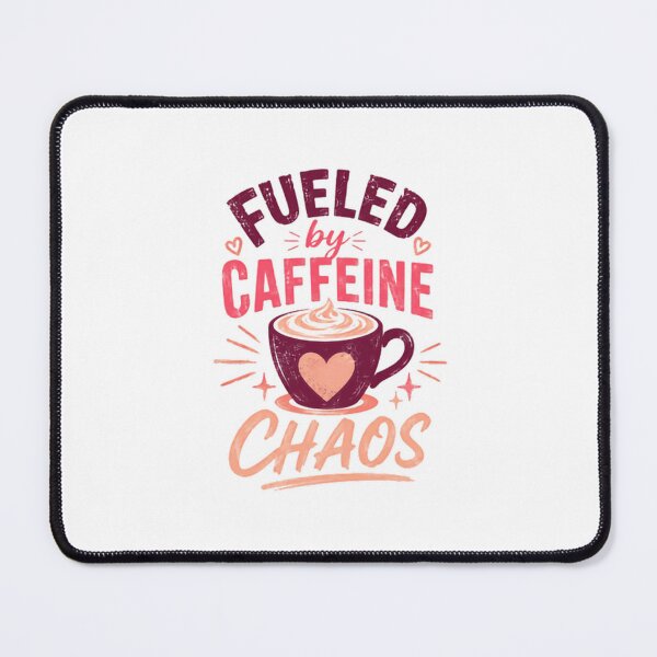 Item preview, Fueled By Caffeine Chaos Coffee Lover Busy Parent Worker Student designed and sold by JonesFlora2025.