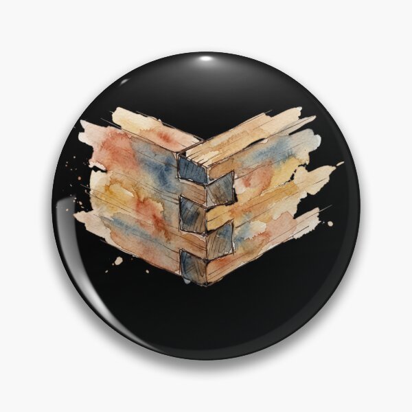 Item preview, Vintage Watercolor Dovetail Woodworking Carpentry Art Design designed and sold by bvdesignart.