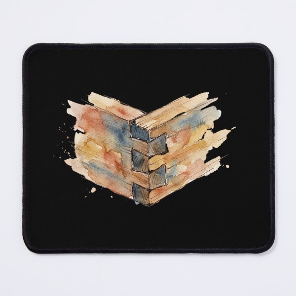 Item preview, Vintage Watercolor Dovetail Woodworking Carpentry Art Design designed and sold by bvdesignart.