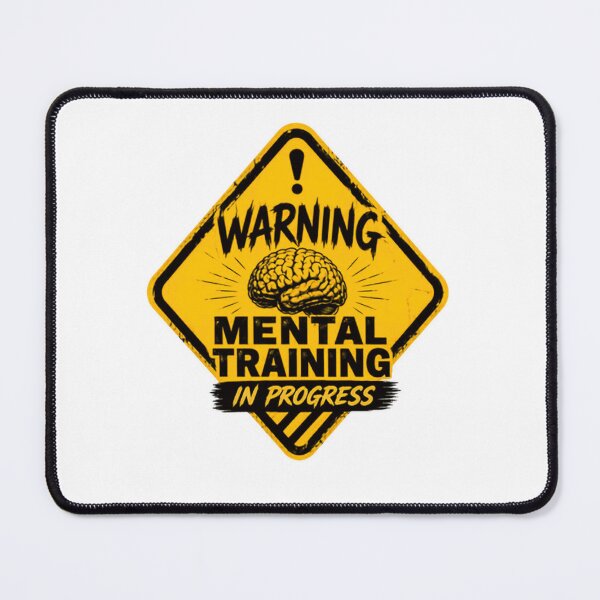 Item preview, Warning Mental Training In Progress Brain Development Self Improvement Learner designed and sold by RetroMini2026.