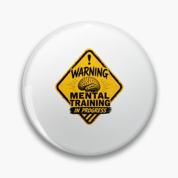 Item preview, Warning Mental Training In Progress Brain Development Self Improvement Learner designed and sold by RetroMini2026.