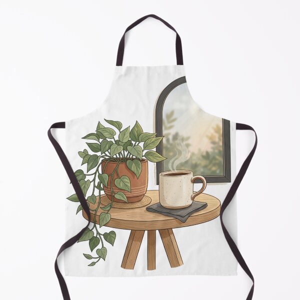 Item preview, Cozy Corner Coffee Garden – Botanical Lifestyle Art designed and sold by meghnad.
