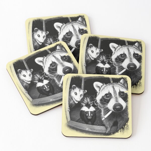 Item preview, Trash Panda Night, Funny Raccoon Opossum Skunk designed and sold by kyvua-artist.