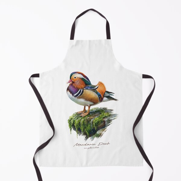 Item preview, Mandarin Duck on Mossy Rockg Bird Illustration designed and sold by Takeda-art.