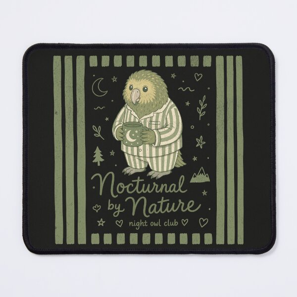 Item preview, Nocturnal by Nature Kakapo New Zealand Parrot designed and sold by MvuuStudio.