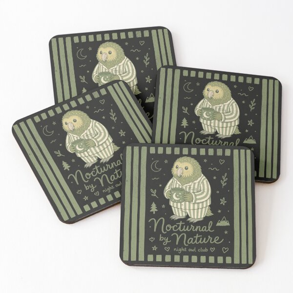 Item preview, Nocturnal by Nature Kakapo New Zealand Parrot designed and sold by MvuuStudio.
