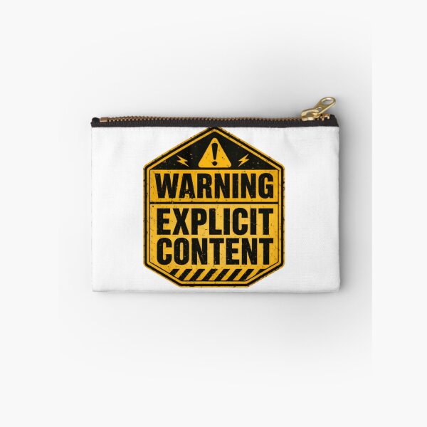 Item preview, Warning Explicit Content Funny Adult Humor Sarcastic Gag designed and sold by RetroMini2026.