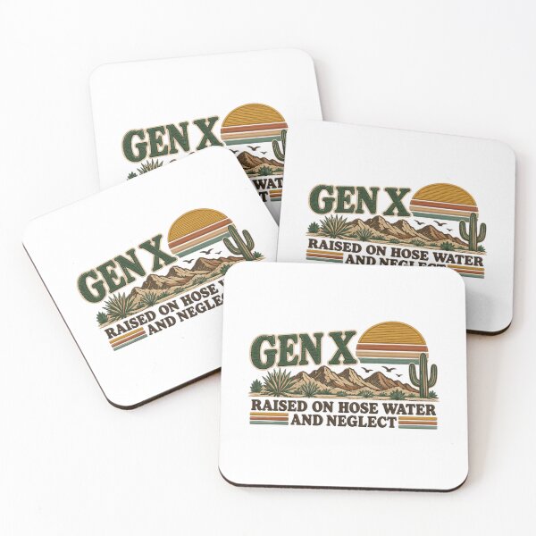 Item preview, Gen X Raised On Hose Water And Neglect | Generation X Childhood Humor Retro Nostalgia designed and sold by HumansStuck12.