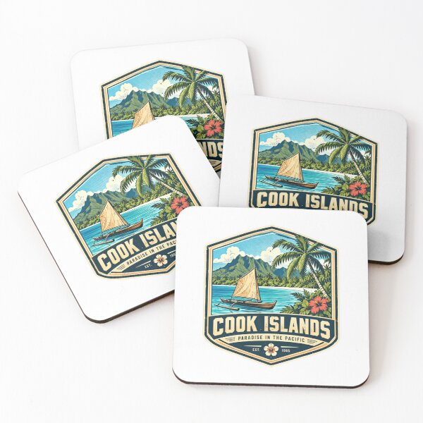 Item preview, Cook Islands Paradise In The Pacific Est 1965 Travel Vacation Island Lover designed and sold by SkeletonsDanger.