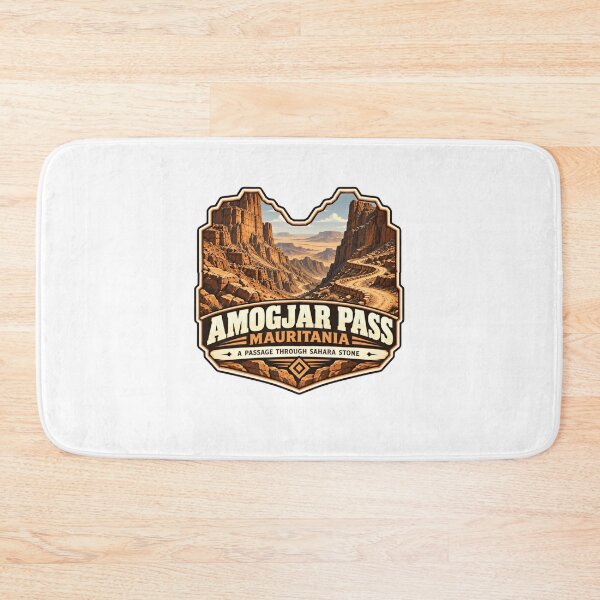 Item preview, Amogjar Pass Mauritania A Passage Through Sahara Stone Travel Explorer Adventure designed and sold by SkeletonsDanger.