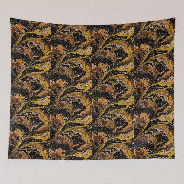 Item preview, Golden Gaze: Abstract Liquid Alligator Art designed and sold by Breezes-of-Ida.