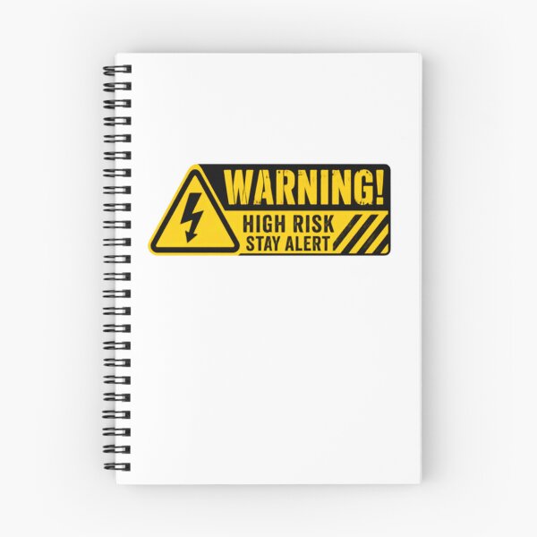 Item preview, Warning! High Risk Stay Alert Electrician Electrical Safety Hazard designed and sold by RetroMini2026.
