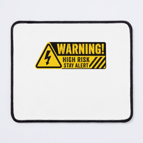 Item preview, Warning! High Risk Stay Alert Electrician Electrical Safety Hazard designed and sold by RetroMini2026.