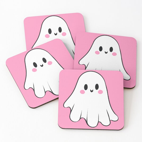 Item preview, Cute Blushing Ghost – Kawaii Halloween designed and sold by sososweett.